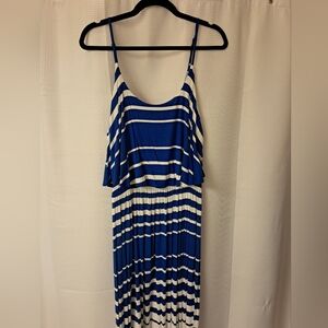 Apt. 9 Blue and White Striped Maxi Dress